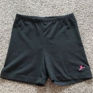 Future star soft black ballet shorts